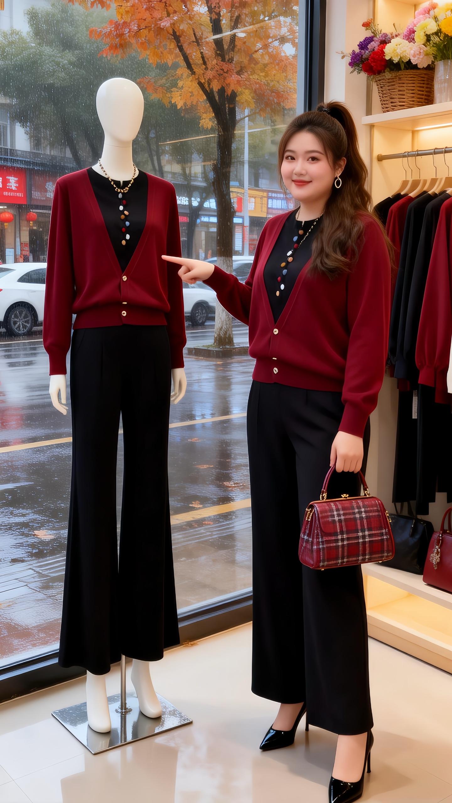 梨型身材穿搭一眼就心动高级感穿搭年底微胖女生体面穿搭微胖女孩秋冬也要有...