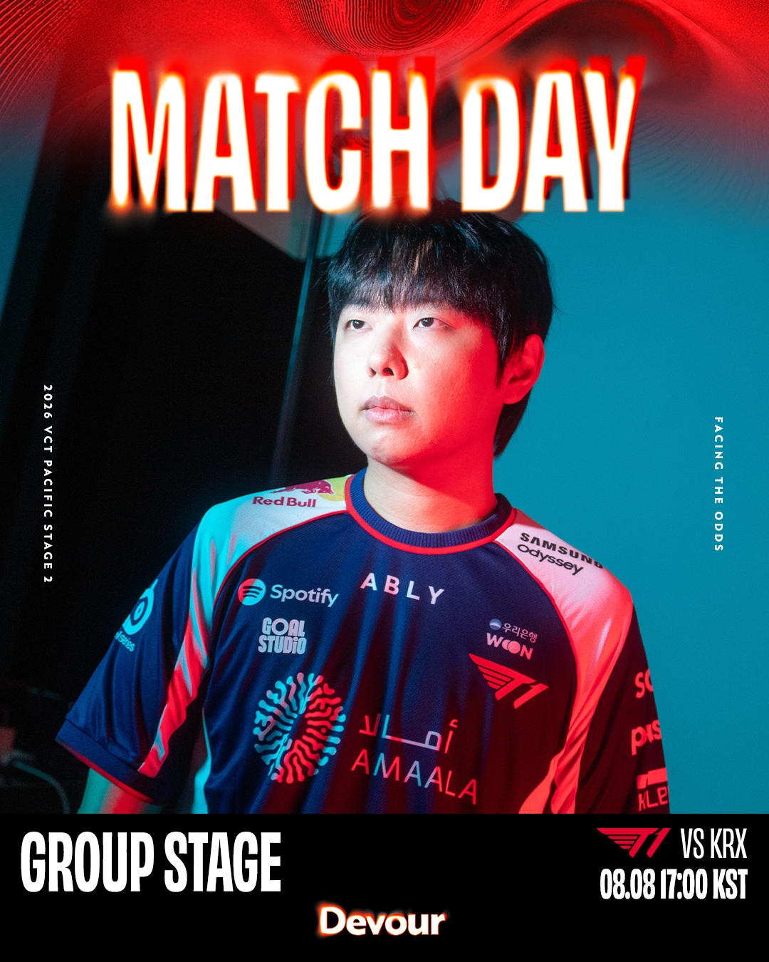 【2026 VCT Pacific Stage2】 vs KRX今天的比赛对阵K