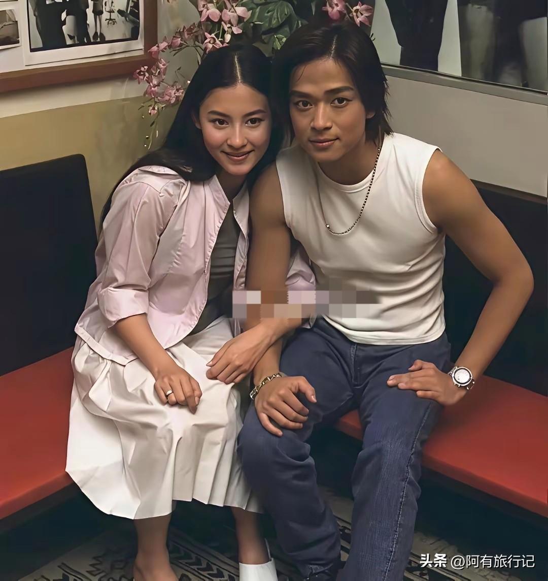 这是谁和谁啊，女的好像是张柏芝吧， 男的是谁，两人拍照这么亲热。
