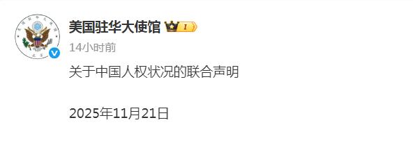 美国驻华大使馆发布所谓的对中国人权状况的联合声明，陈词滥调炒冷饭，年年如此还乐此