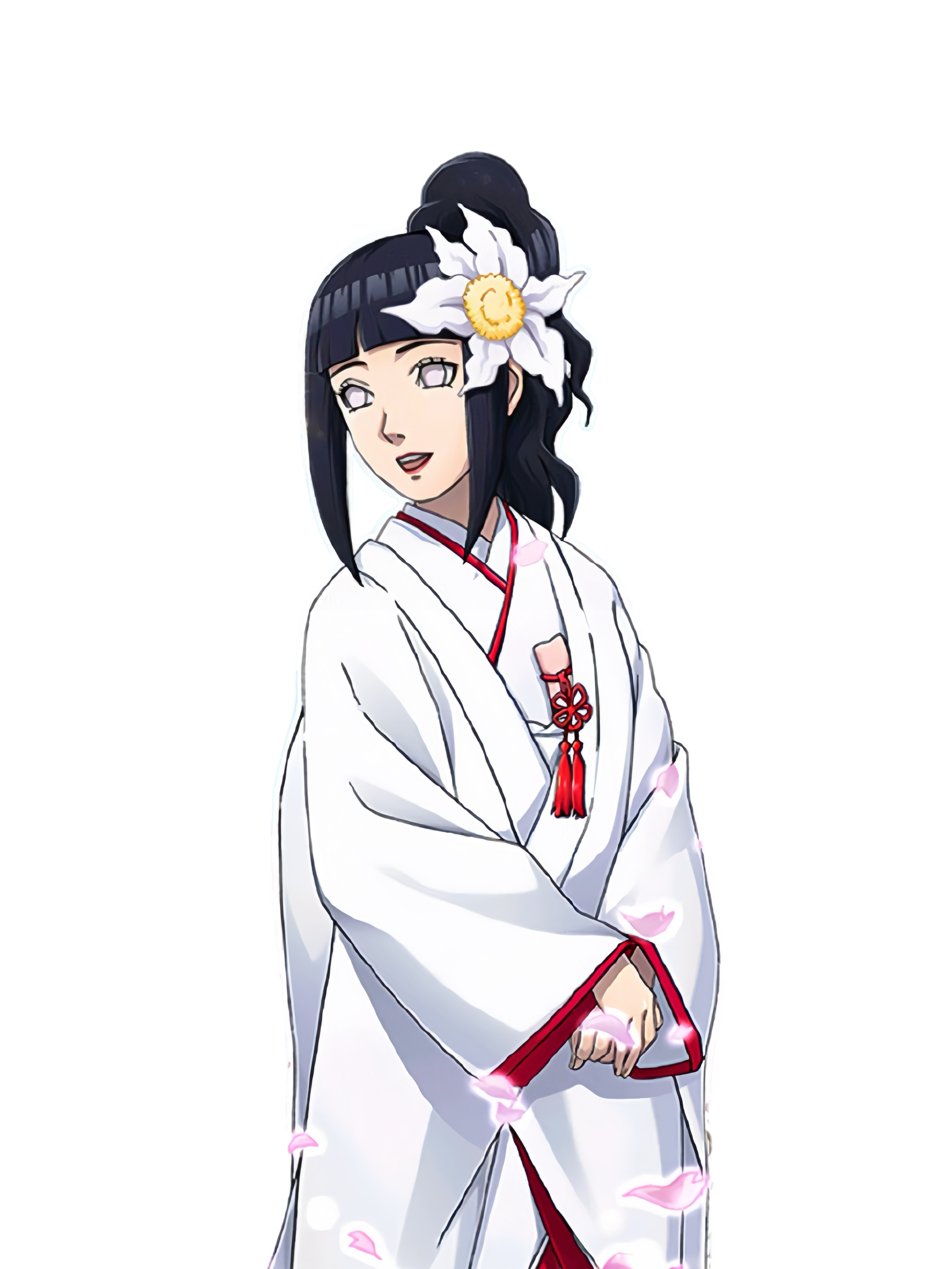 原来今天是“白色情人节”🤍那就分享一组樱花树下的鸣人雏田『疾风乱舞』插图！图5