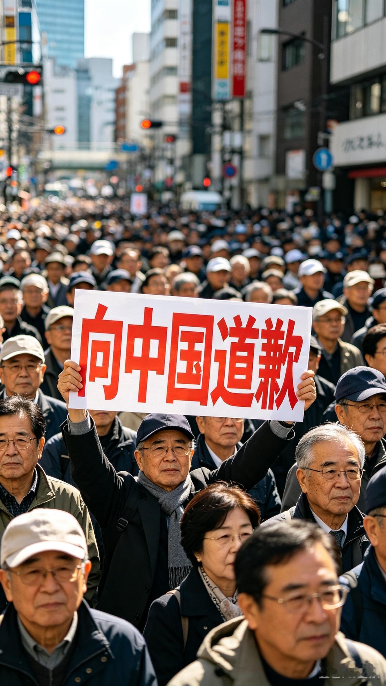 日本民众自发呼吁向中国道歉，清醒的良知，不该被历史遗忘

近期，东京街头出现震撼