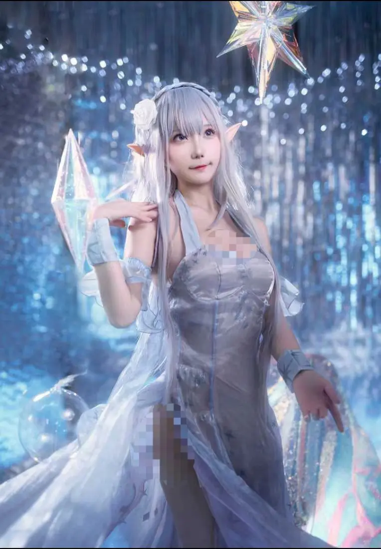 cosplay 从零开始的异世界生活 cos正片 艾米莉亚cos 绝美...