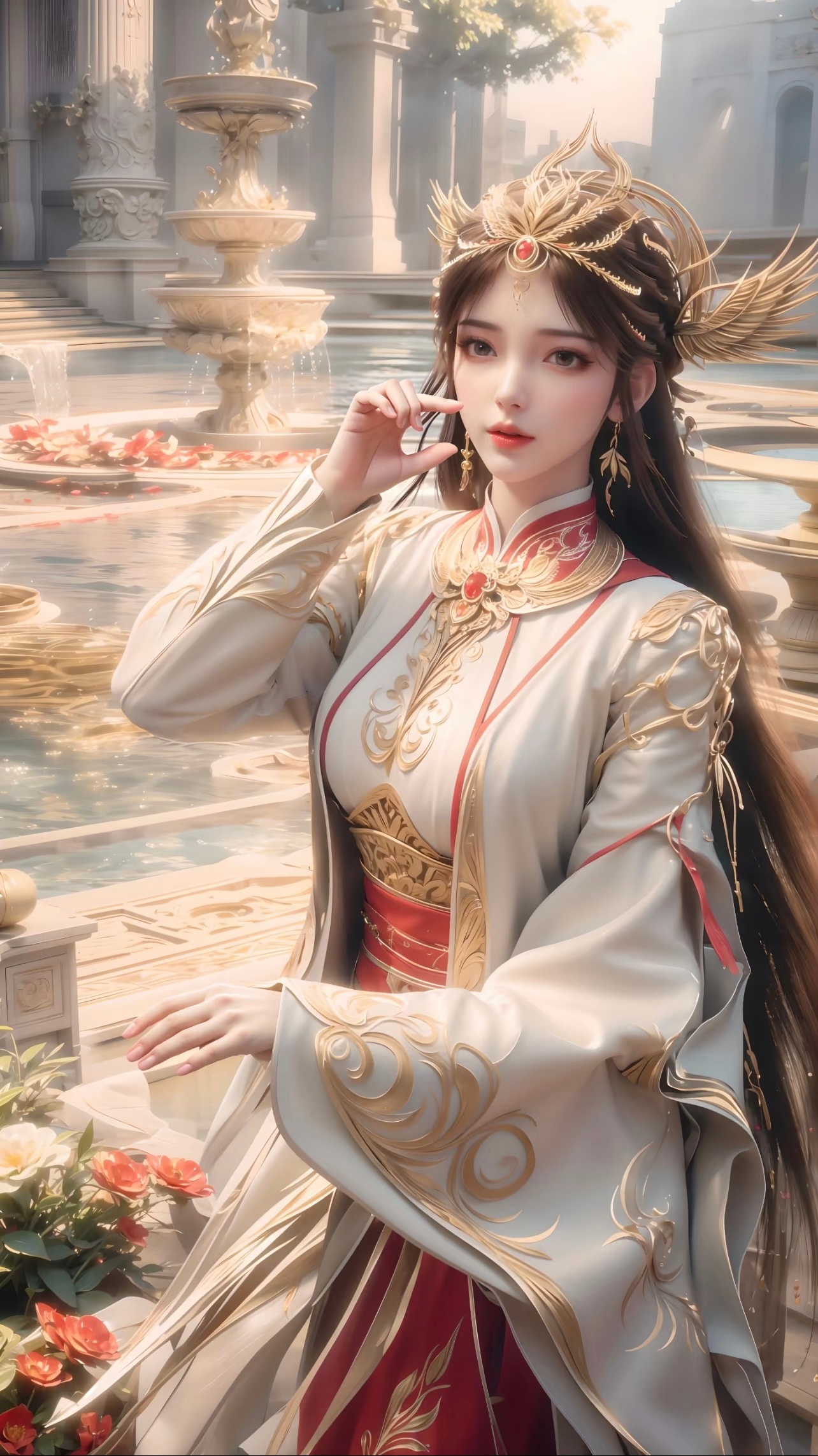 完美世界 【高清美图】火灵儿 ▷ 绝世美颜尽管不是原画，但我仍旧喜欢，只因为这个