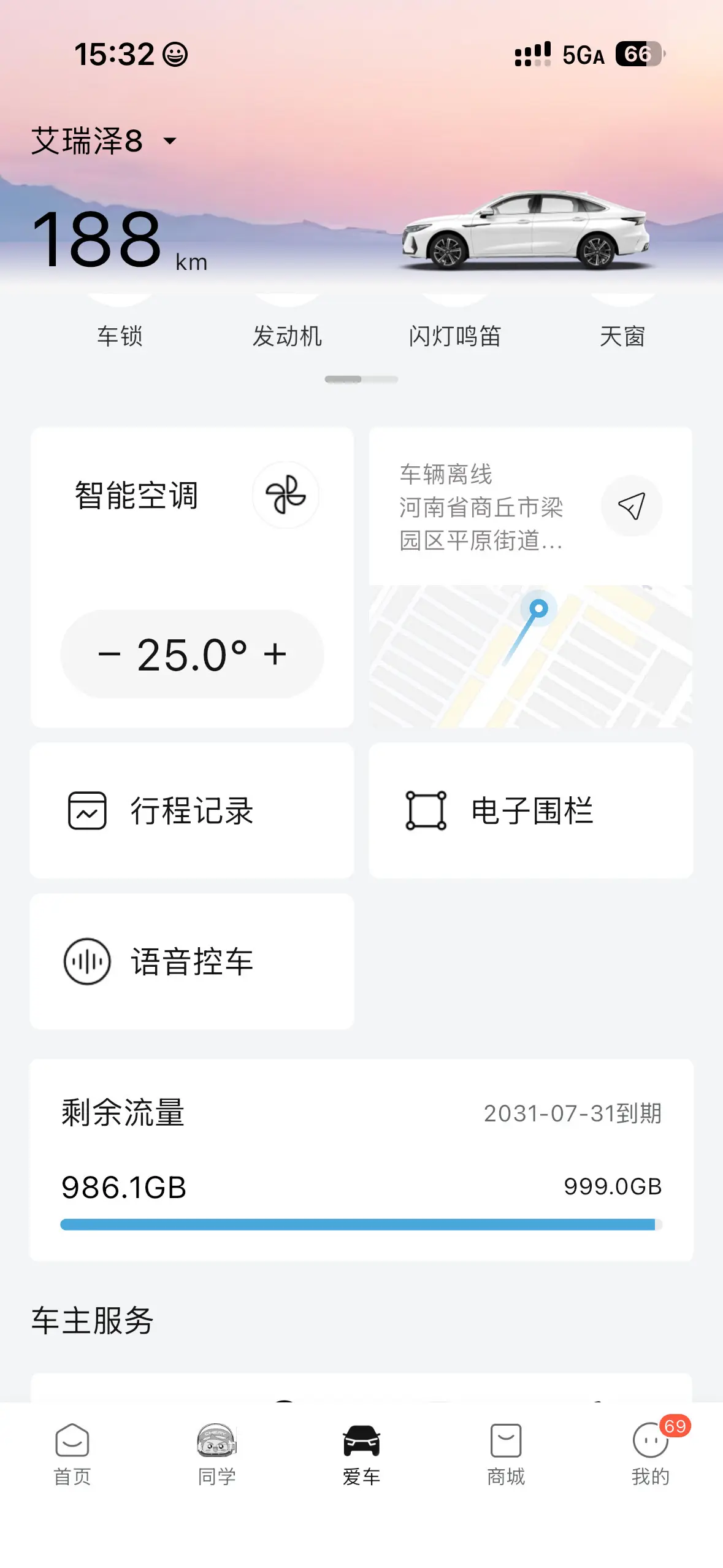 艾8车主，你们的车机流量到期了续费没有？