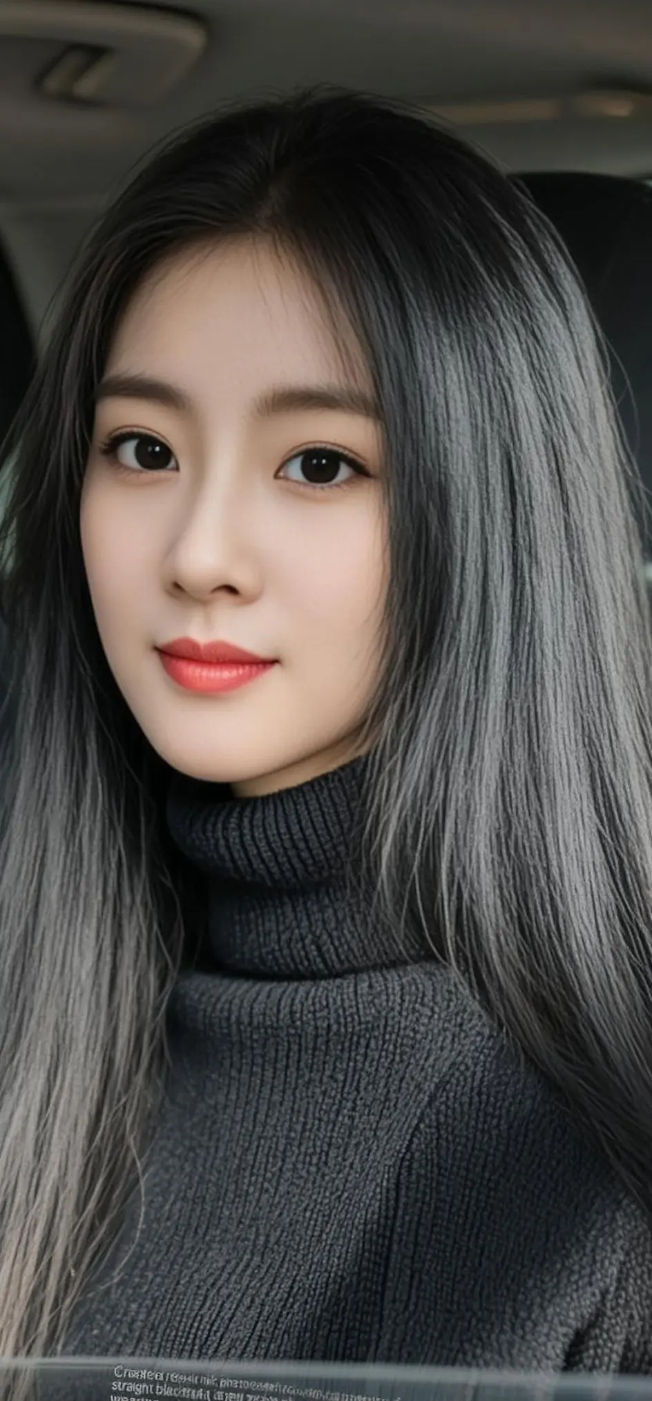 AI黑发女神的风采