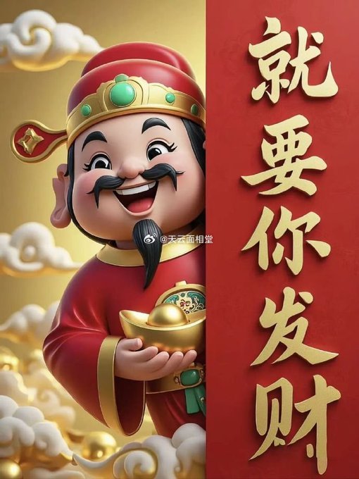 希望财神保佑大家财运亨通，正财、偏财、横财、财源滚滚来！ 