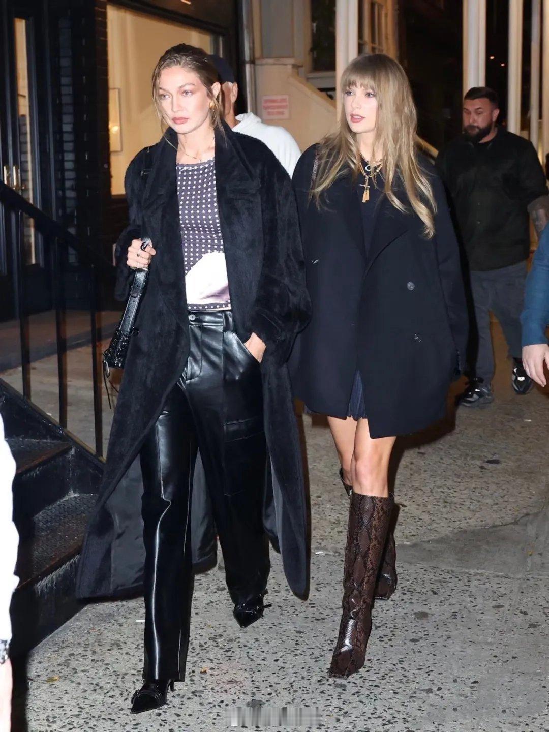 霉霉和GiGi  最新纽约外出街拍～今天又是我们闺蜜花你觉得霉霉和GiGi街拍美