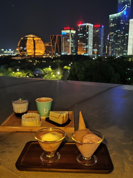 ✨钱江一线江景空中咖啡店☕ ✨ 🌃