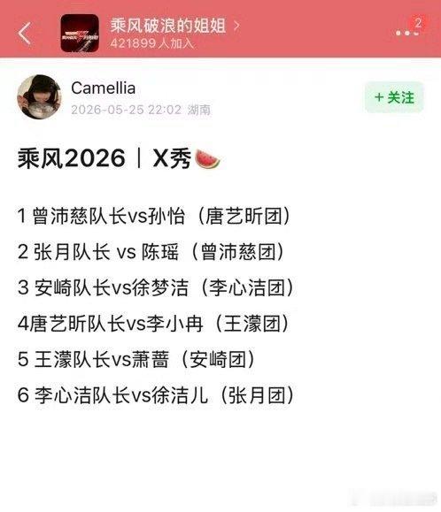 张月陈瑶四公X秀陈凯琳何宣林四公X秀网传浪姐X秀阵容 网传的四公X秀对战名单太有