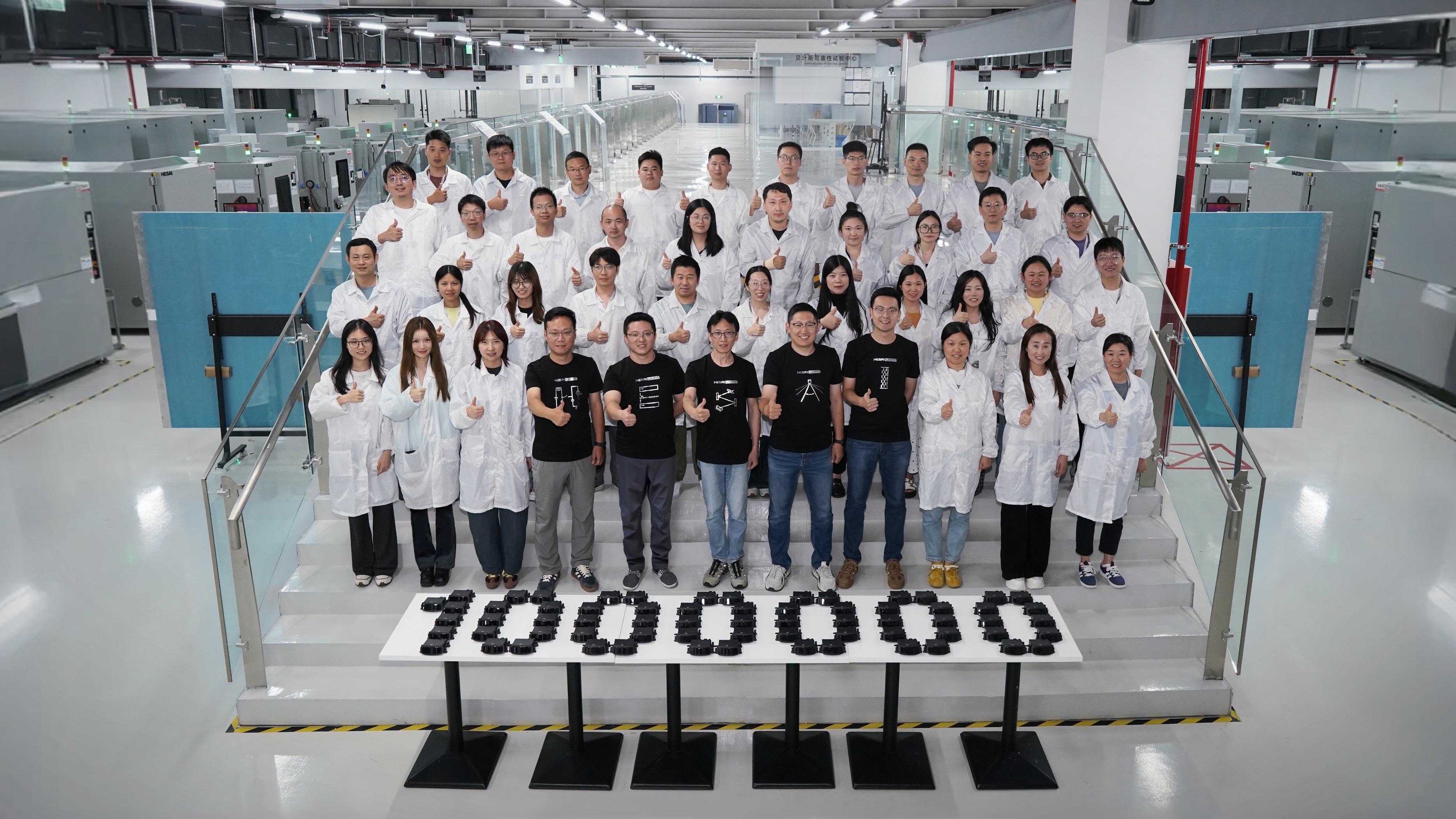 禾赛最近好消息不断。4月份技术日的时候，当时宣布今年交付量将会突破100w。结果
