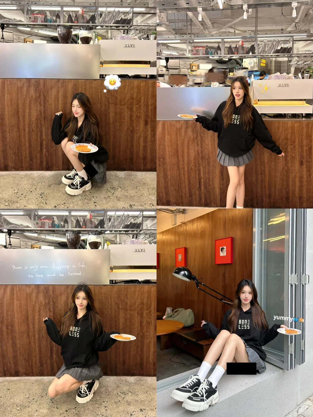 存一些探店拍照姿势