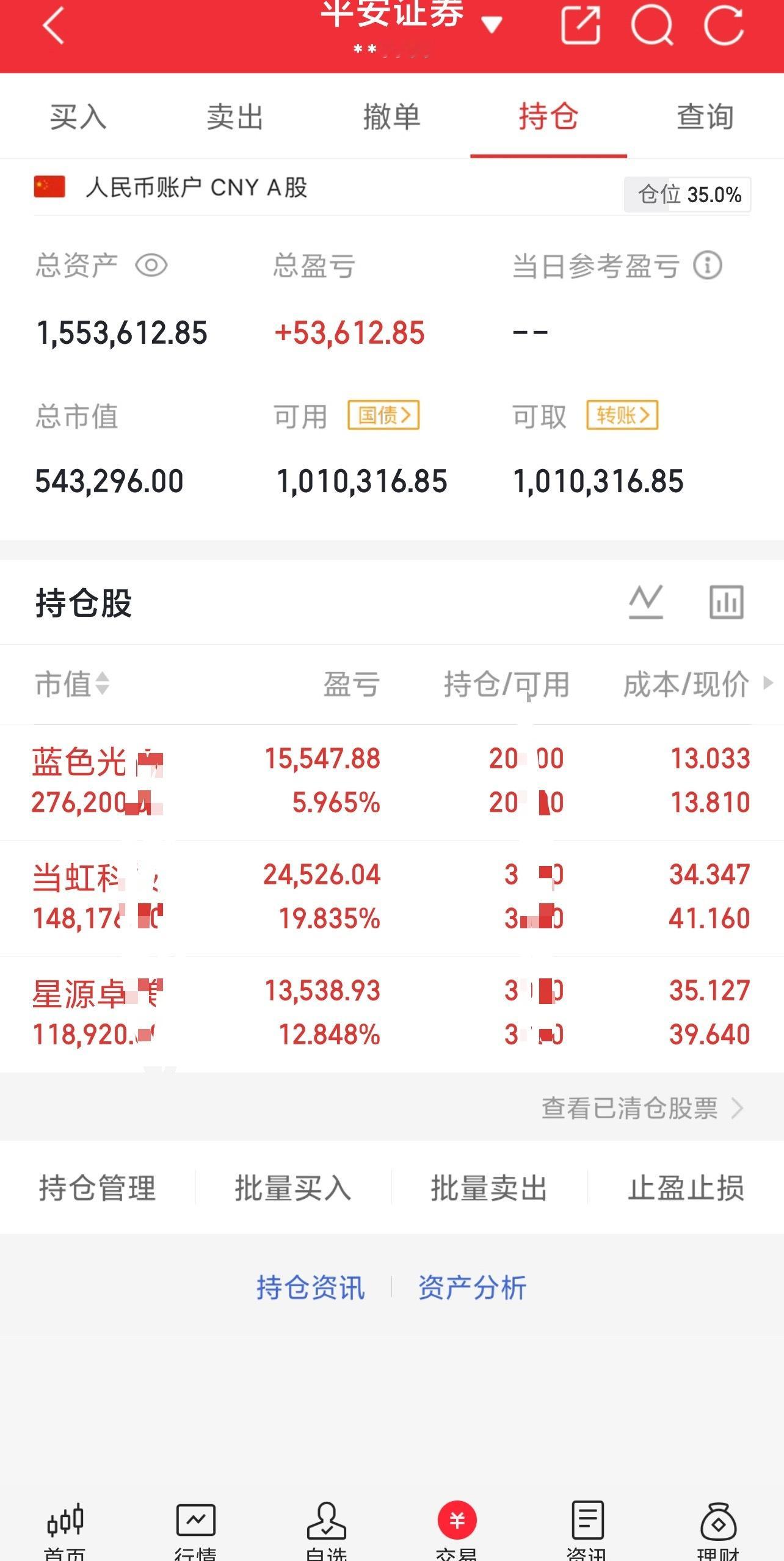 炒股养家记｜今日操作持有：蓝色，当虹，星源每日实盘记录，用行动证明实力！股市如战