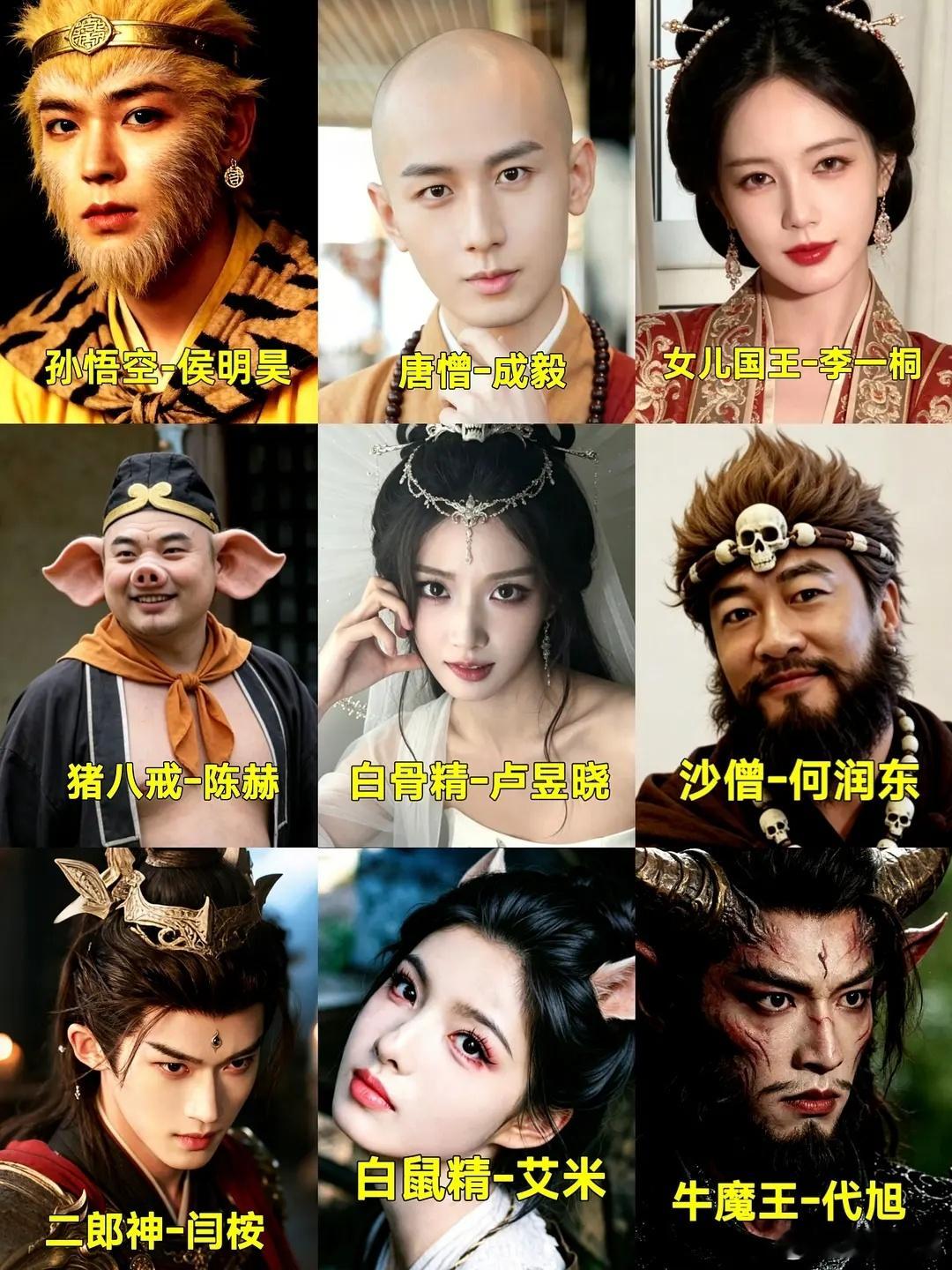 🍉柠萌出品新版《西游记》最新阵容领衔主演：侯明昊 饰演孙悟空  成毅 饰演唐玄
