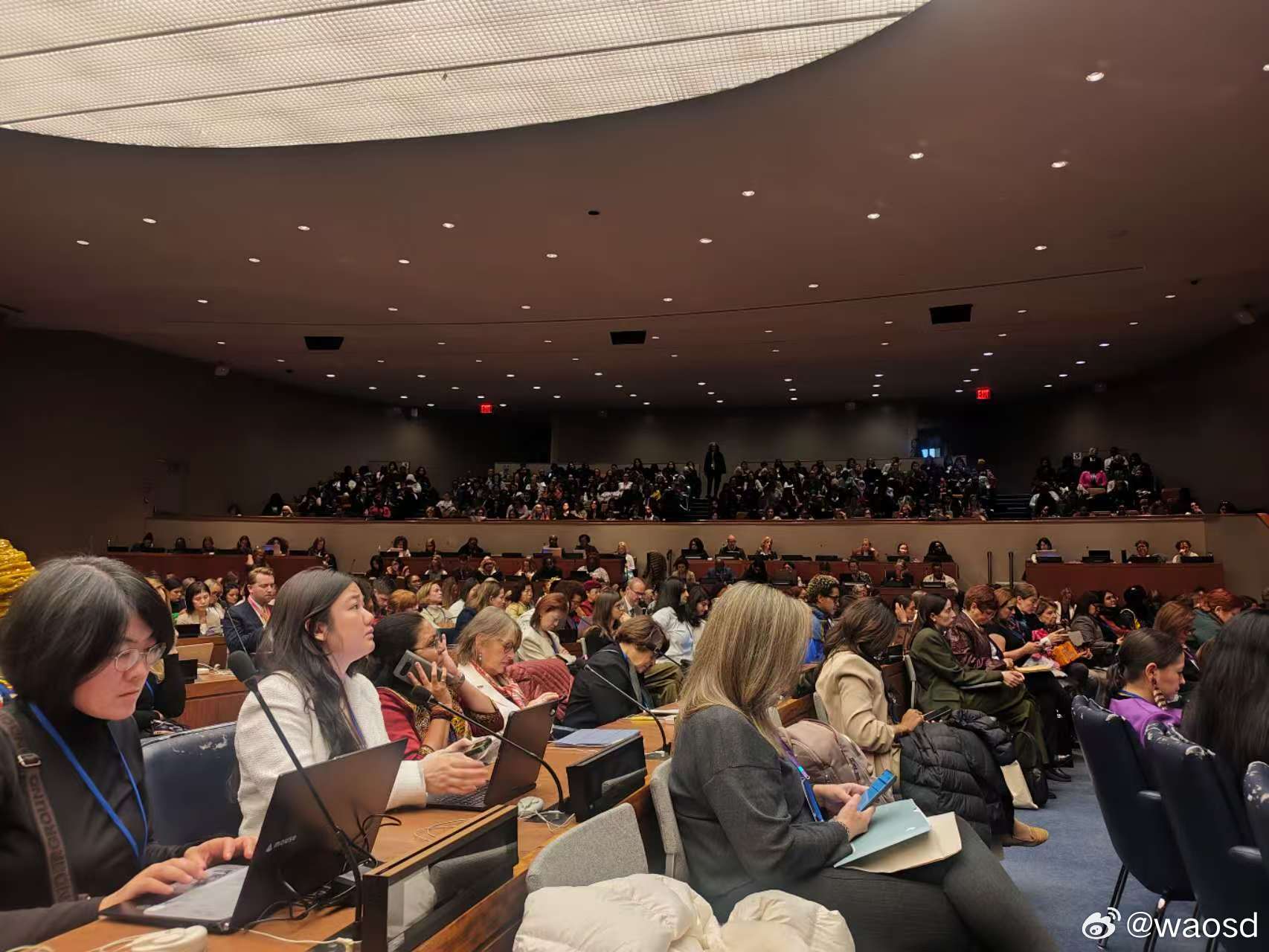 世界可持续发展科学院副院长韩国伟率团出席联合国第70届妇女地位大会开幕式美国纽约