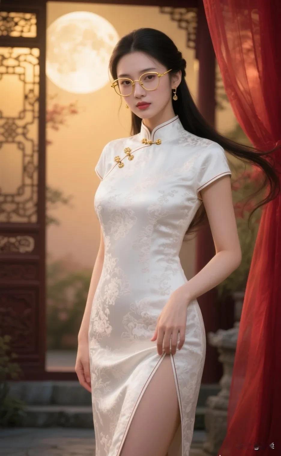 旗袍到底是胖人穿好看还是瘦人穿好看?我个人认为，旗袍的美，从来都不在胖瘦的绝对标