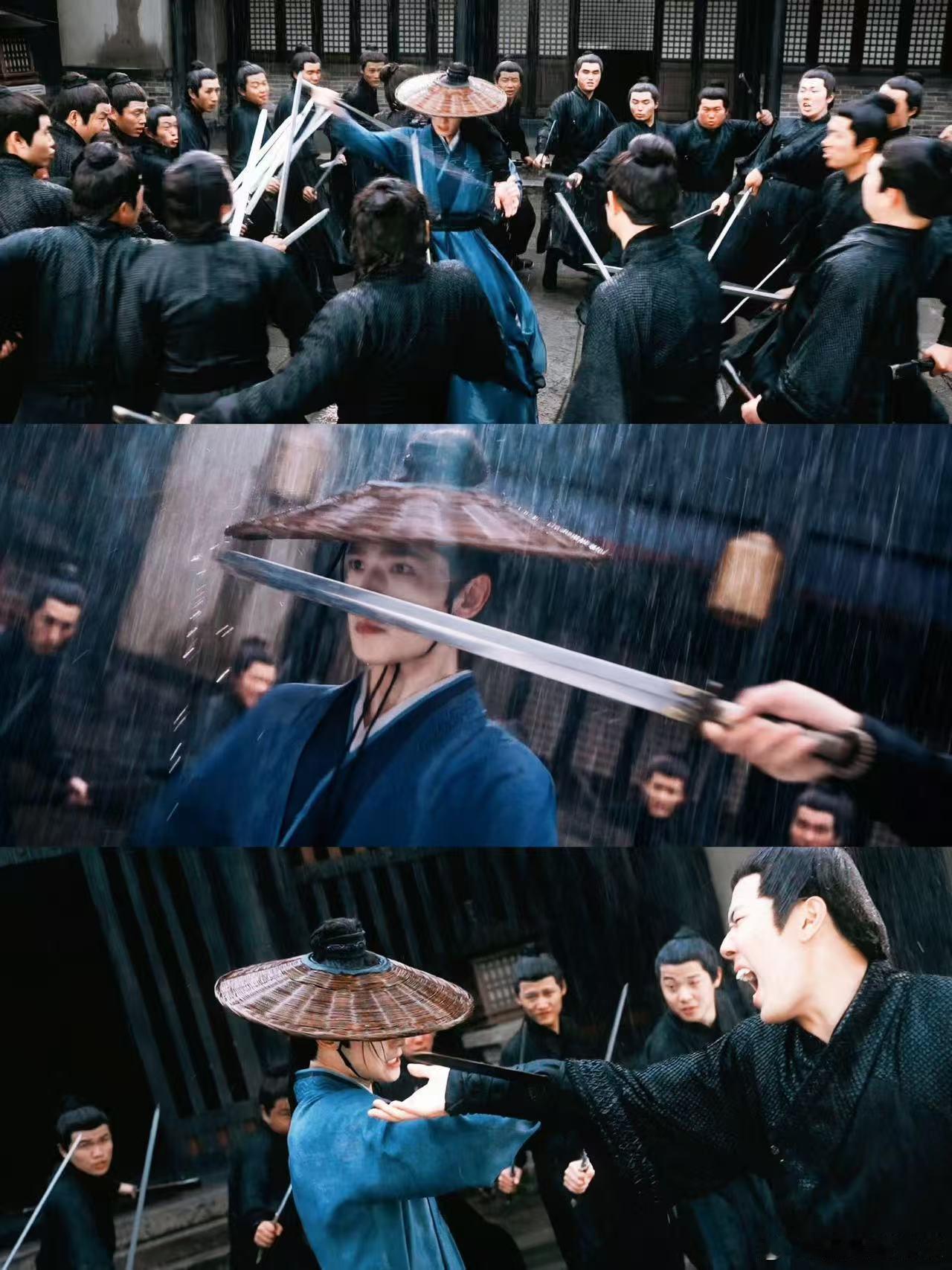杨洋展昭一剑扎我心上 雨霖铃杨洋展昭太绝了，打戏不敷衍全程真打实练，招式铿锵有力