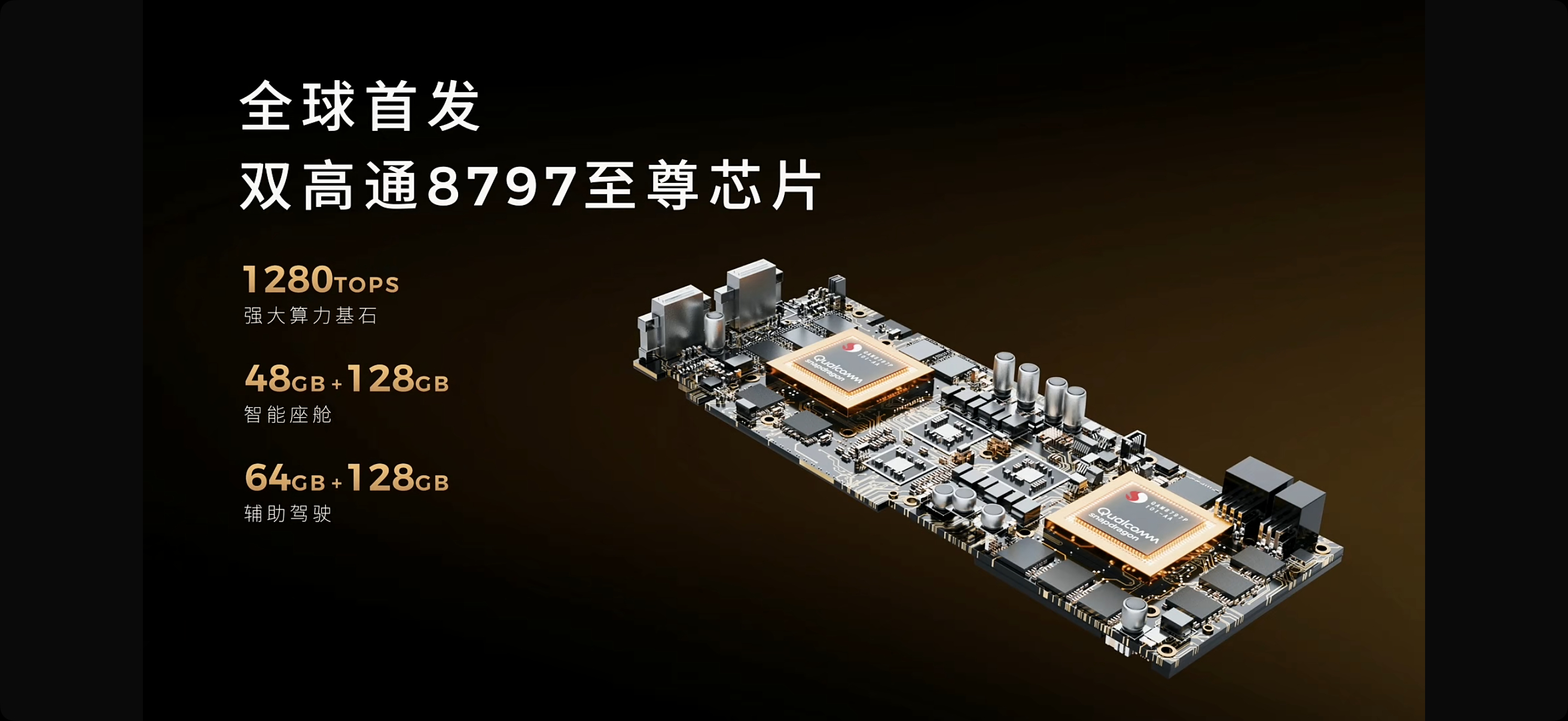 在辅助驾驶方面，零跑D19全球首搭双高通8797芯片，算力1280TOPS，支持