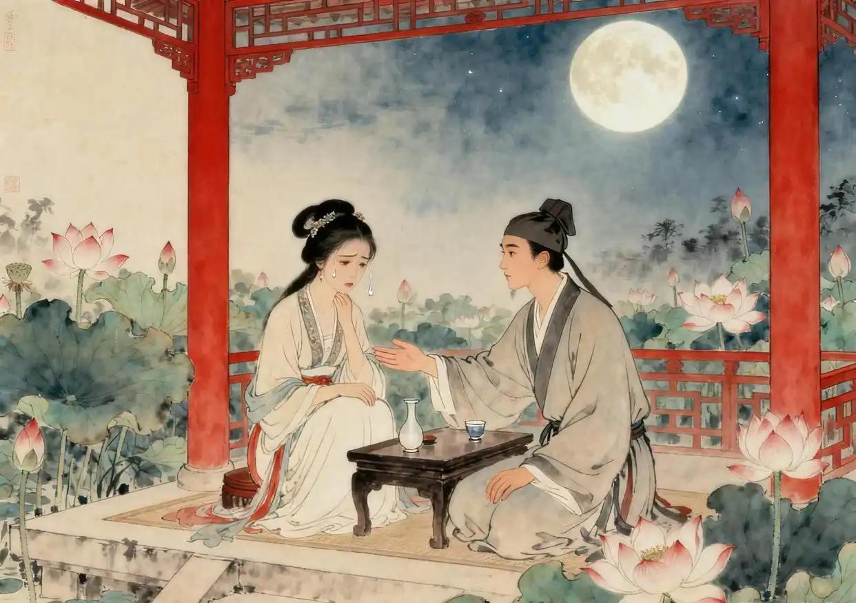 章洛侯是浙江有名的秀才，妻子貌美又贤淑，夫妻二人感情和睦，从来没有过嫌隙与怨言。