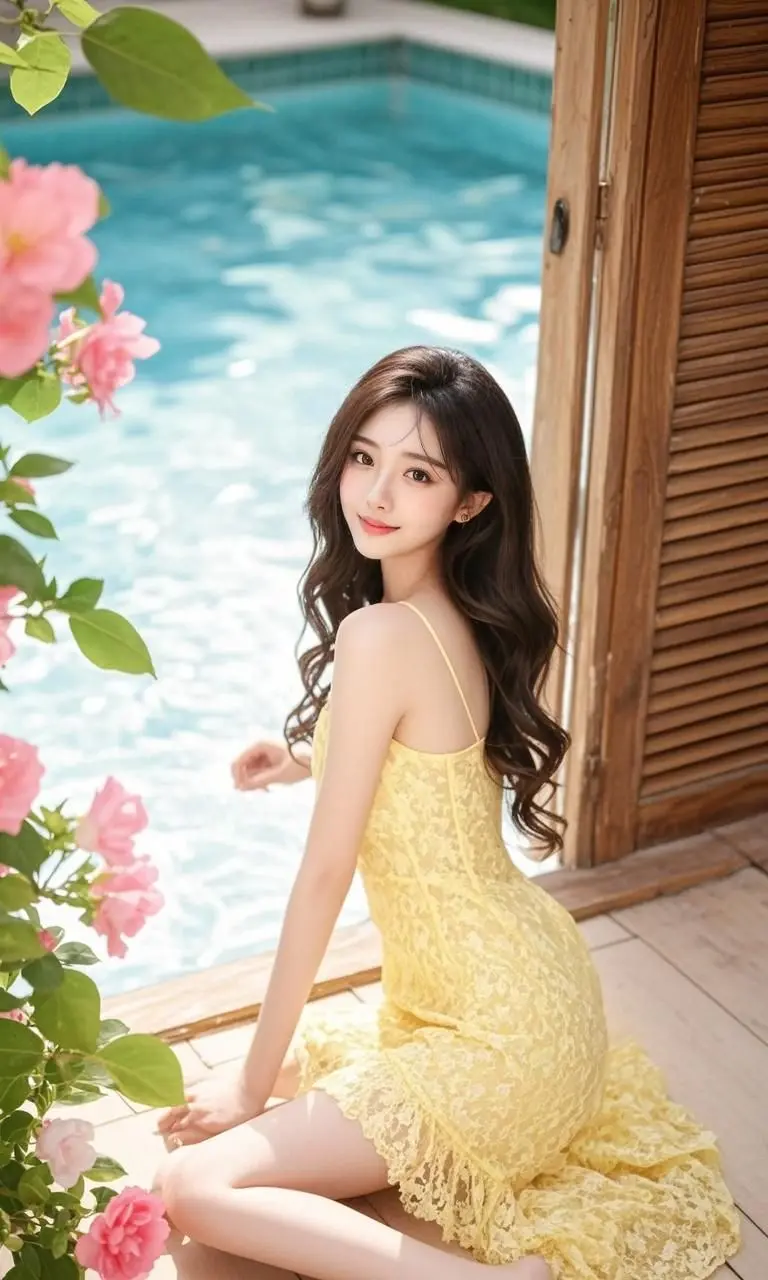 池边佳人 原来ai写真可以这么美 人生总得有一套ai写真吧 谁拍谁好看...