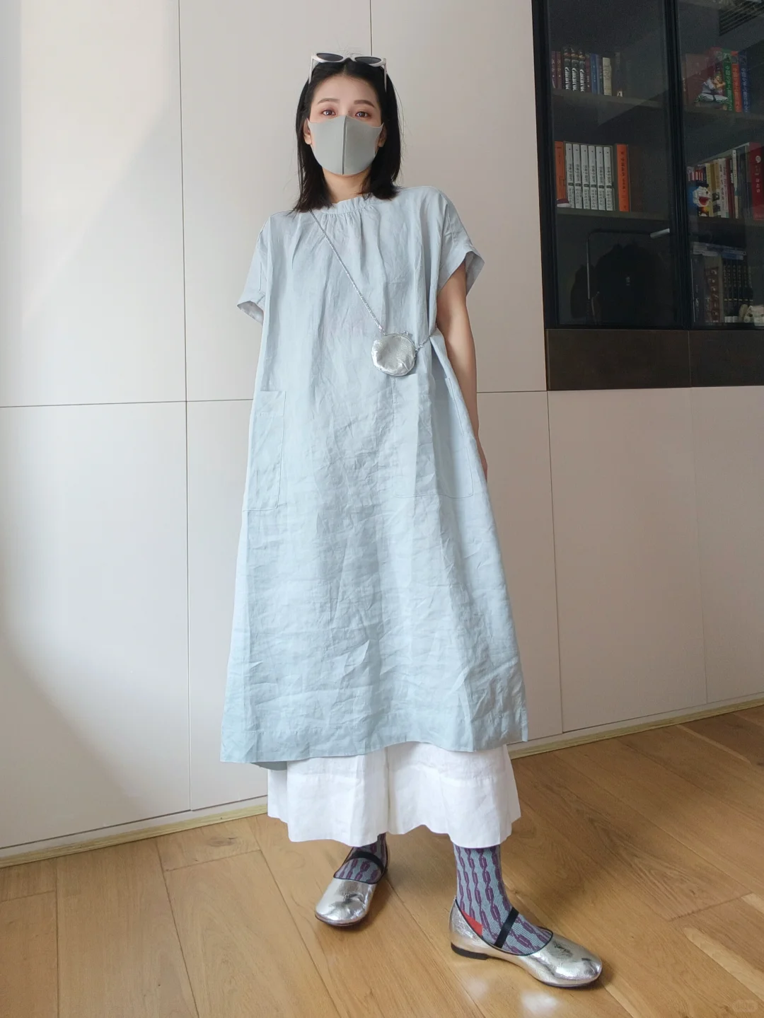清清爽爽的叠穿