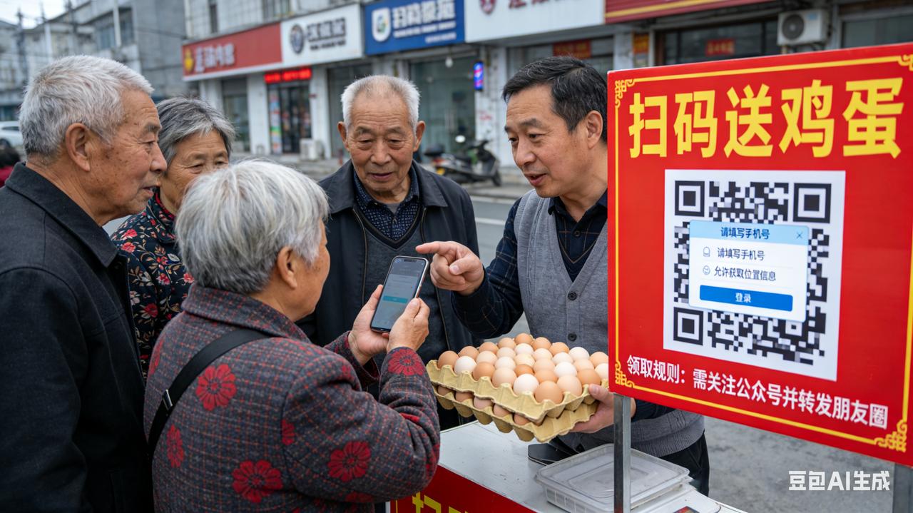 1. 核心逻辑：用低成本筛选“易受引导”的人群
几块钱的鸡蛋，就能精准筛选出愿意