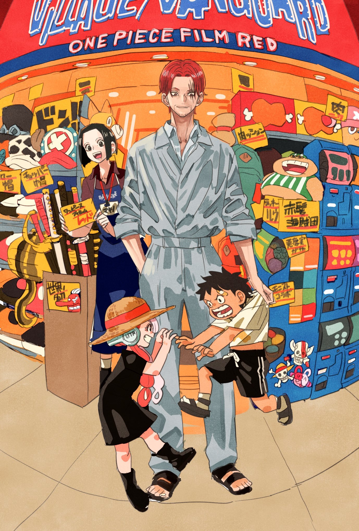 家长带娃逛超市啦！海贼王 海贼王 转载自X：ryosuketarou 