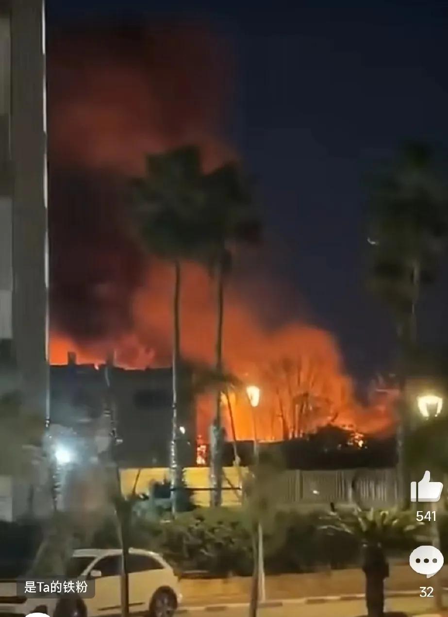 昨天晚上真主党也上分了。

真主党发射的一枚重型火箭弹，直接打进了哈里亚市区，一