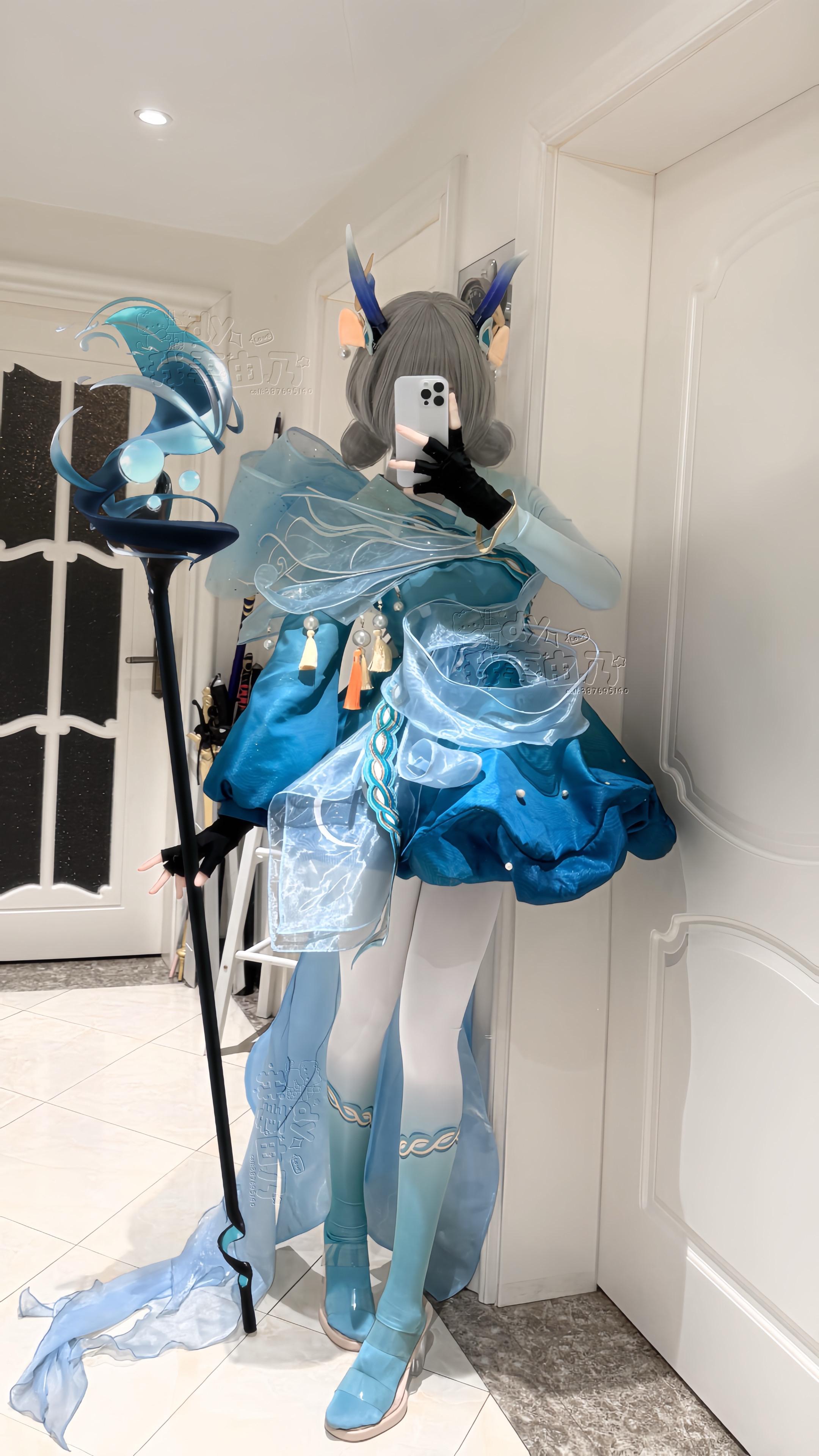 凝瑞气 定山海。衣服波光粼粼最还原的一套小鹿>ᴗ<