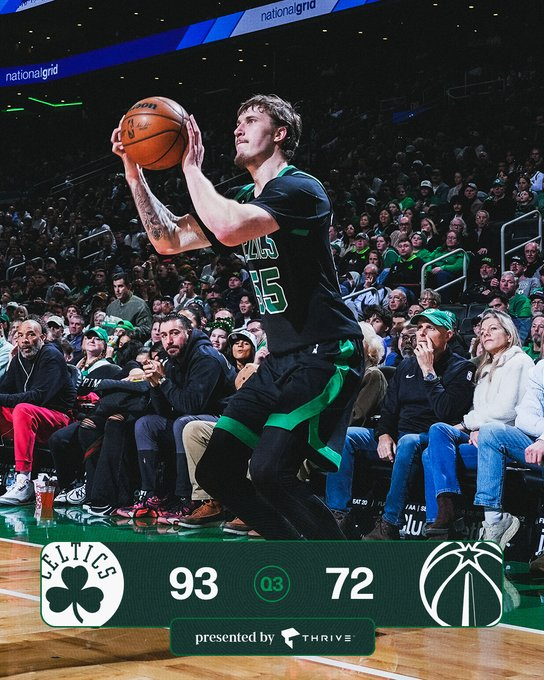 三节比赛结束，我们暂时以93-72领先奇才波士顿凯尔特人 ｜DifferentH