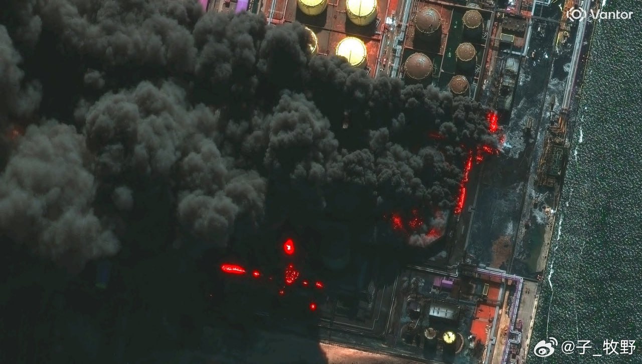 俄罗斯乌斯季卢加港的石油设施卫星照片军事俄乌局势新进展俄罗斯