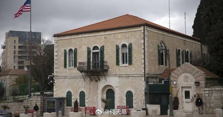 昨天，一枚来自伊朗的导弹击中了美国驻耶路撒冷领事馆所在的建筑，但目前美方并未就此