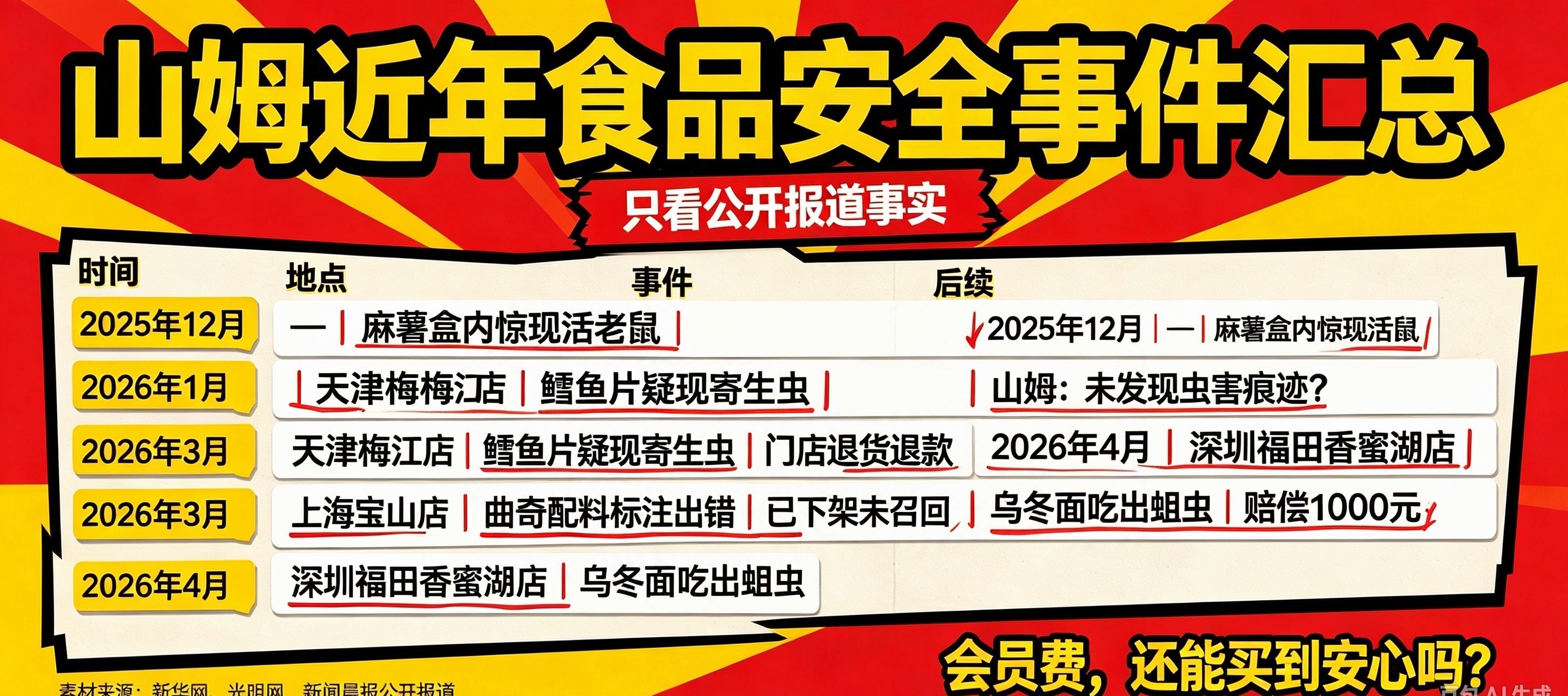山姆品质暴跌你还敢去吗我不算常客，偶尔才去逛一次，说句很矛盾的感受。网上各种品控