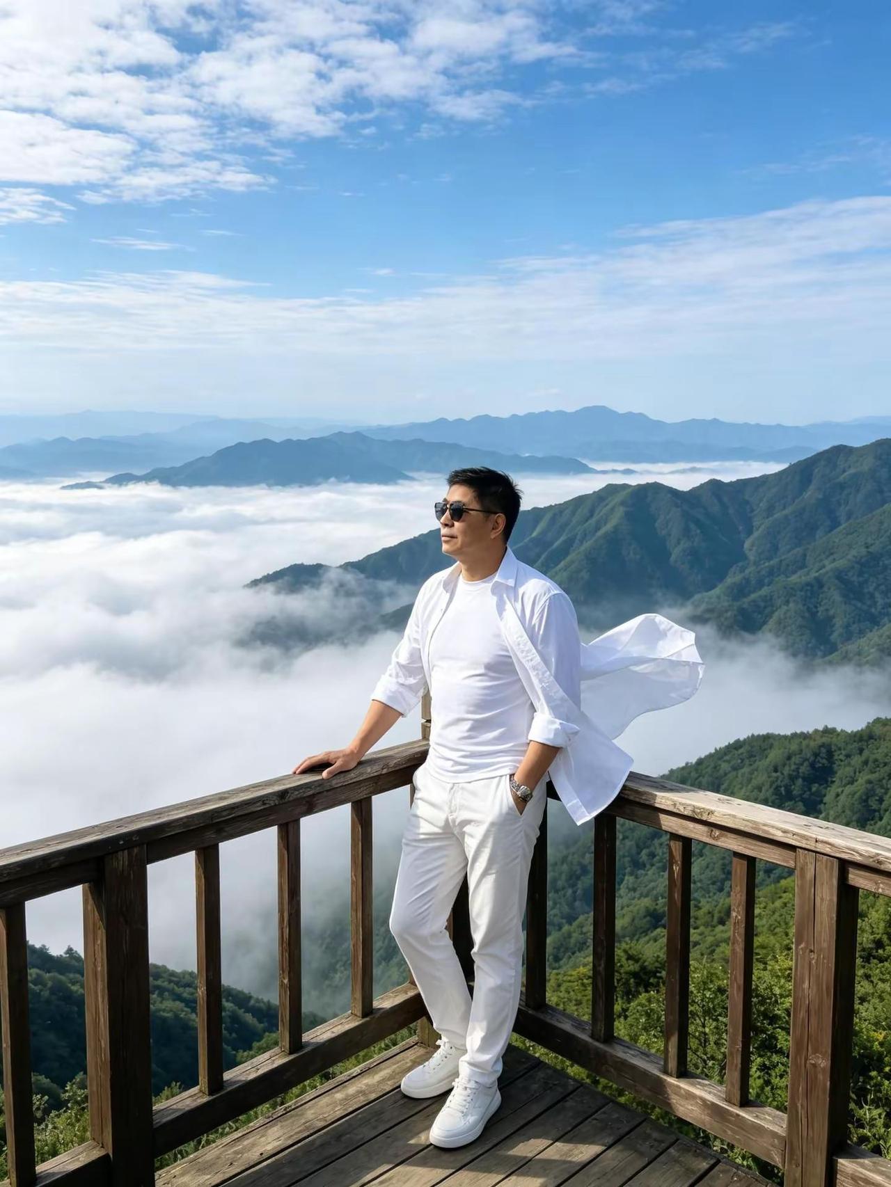 纪录美好生活 AI山顶云海风