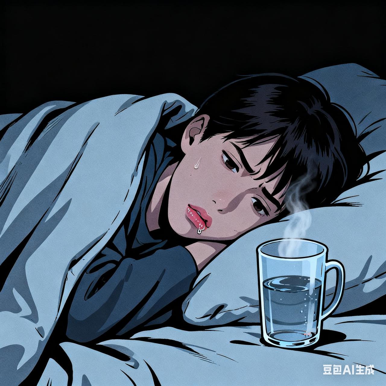 感冒的威力也太顶了…
这几天四肢像灌了铅，从床头挪到床边都要喘口气，想喝口热水都