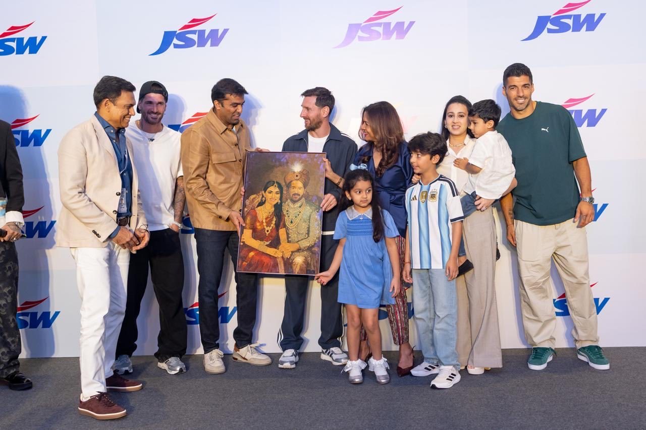 梅西在孟买。梅西印度行