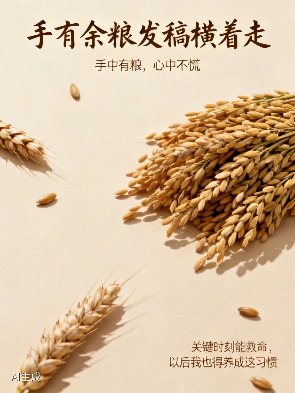 手有余粮发稿横着走。
友友说的很对，学到了，
手中有粮，心中不慌。
这个备稿习惯