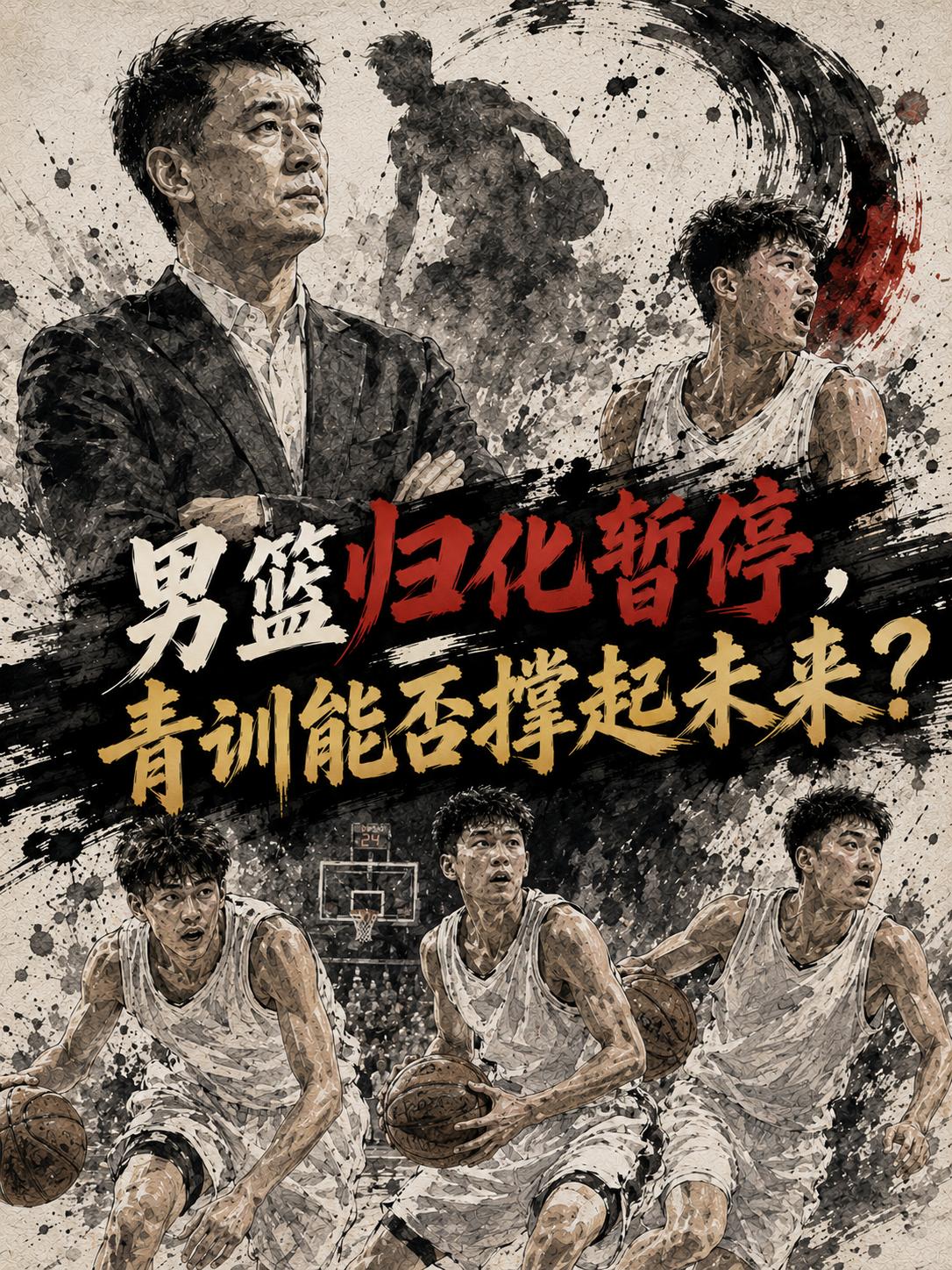 中国男篮归化球员这件事还真的被按下了暂停键！新周期中国男篮将主要靠本土球员出战，