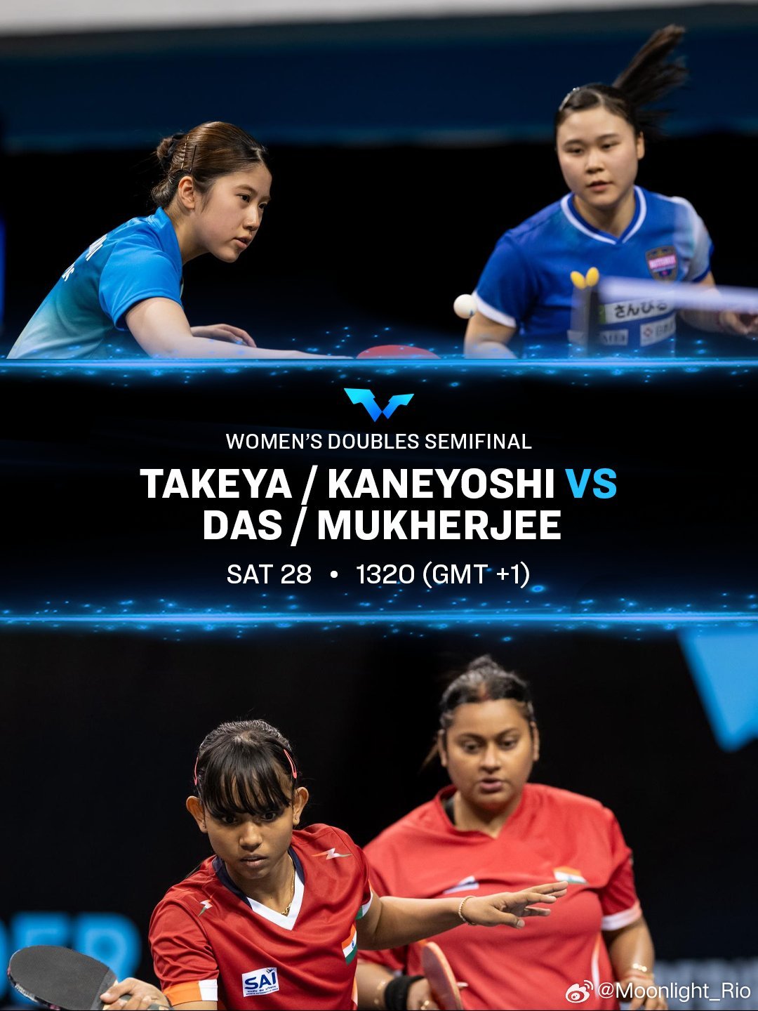 WTT常规挑战赛突尼斯站2026女双、男双 半决赛对决⚔️ 