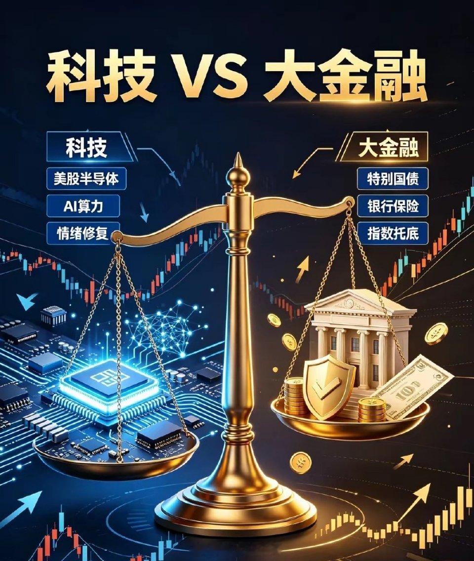 3000亿PK美股大涨！周一科技大金融二选一信息仅供参考，不构成投资建议盘面核心