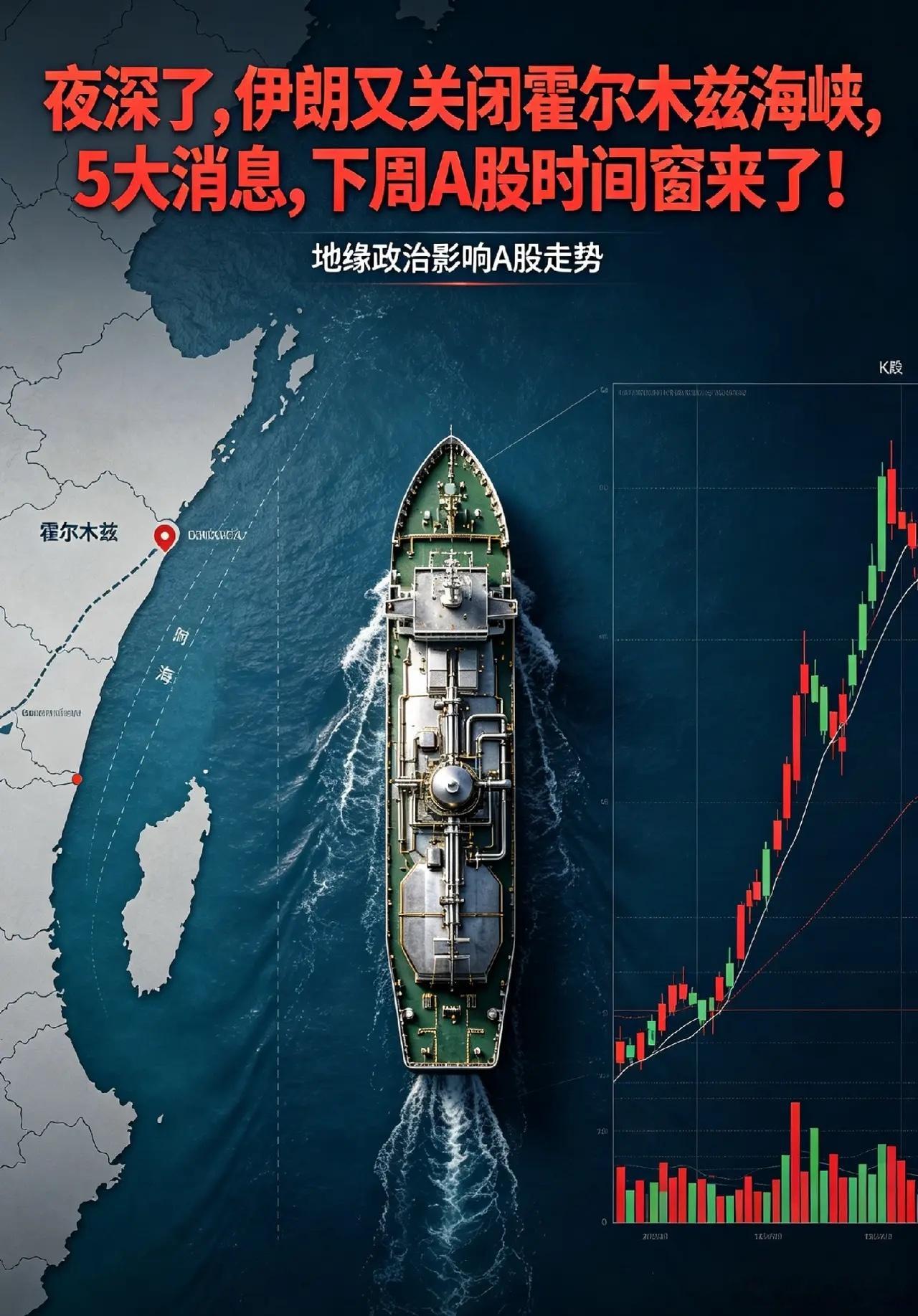 夜深了,伊朗又关闭霍尔木兹海峡,5大消息,下周A股时间窗来了！一、热点消息①伊朗