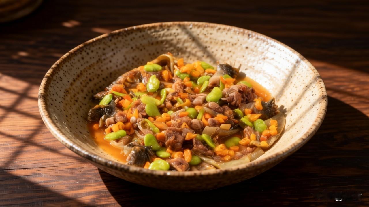 黄贡椒豆瓣蒸甲鱼

【食材准备】

主料：甲鱼 1只（约500克，宰杀去内脏切块