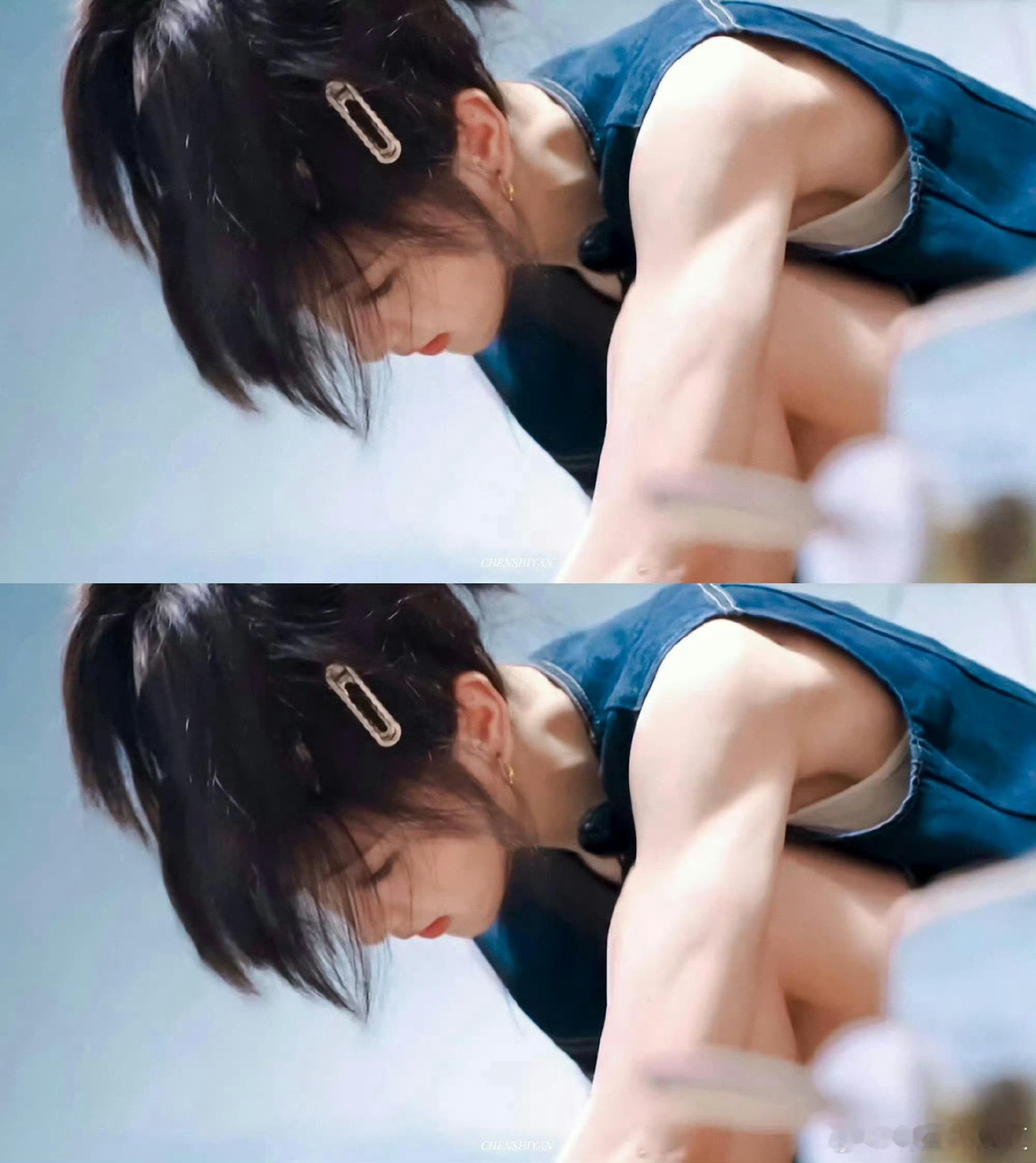 #田曦薇手臂上的肌肉#力量之美展现[哇]#明星大咖汇# ​​​