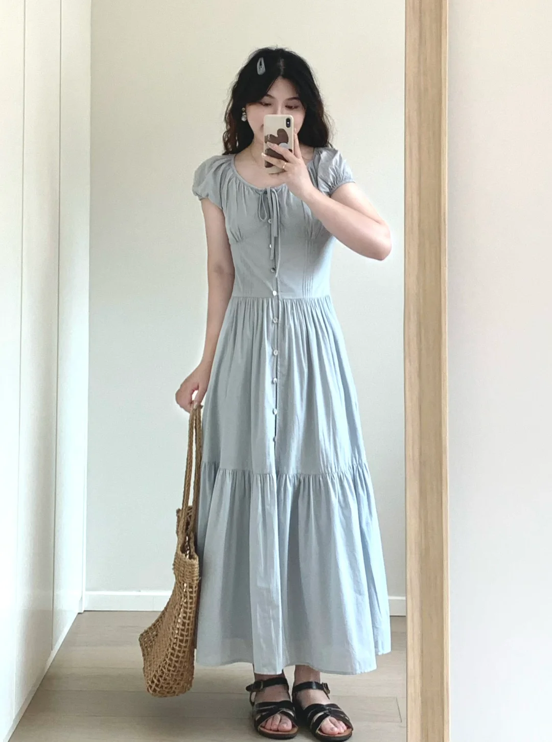 🐋👓长长的小蓝裙好喜欢!!!