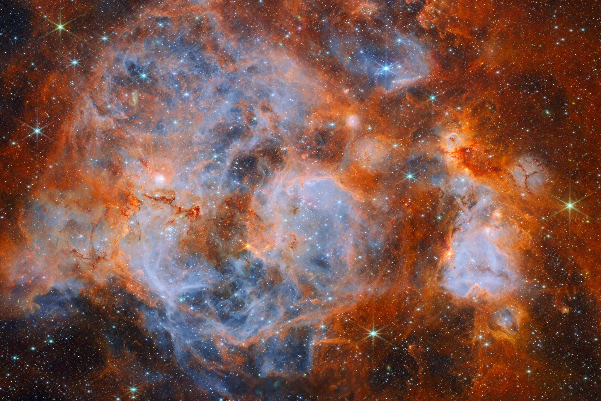 NASA/ESA 公布韦勃望远镜拍摄到的（JWST）10月月度云图！欧空局介绍，