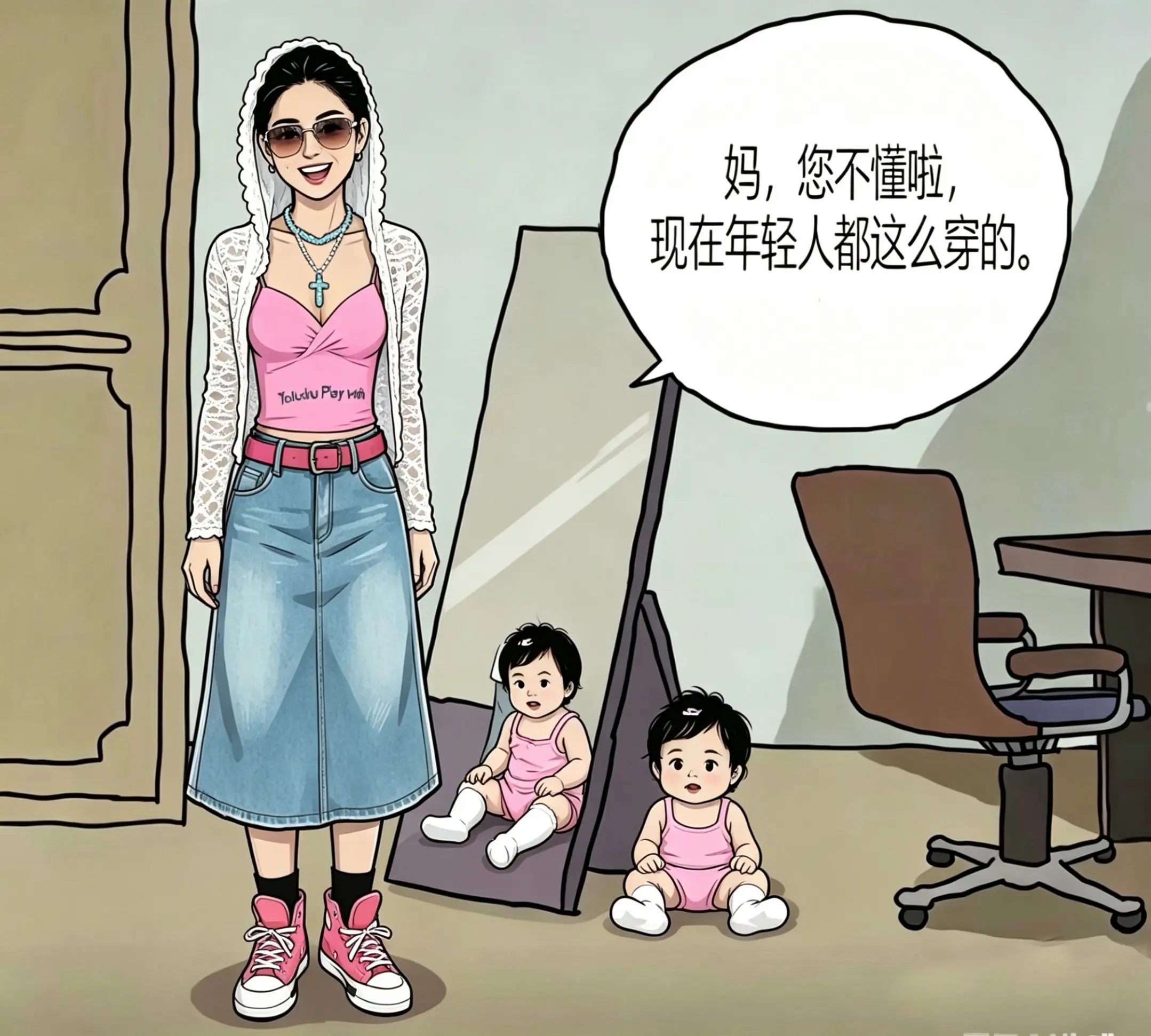 妈，你不懂啦，现在年轻人都这样带娃。