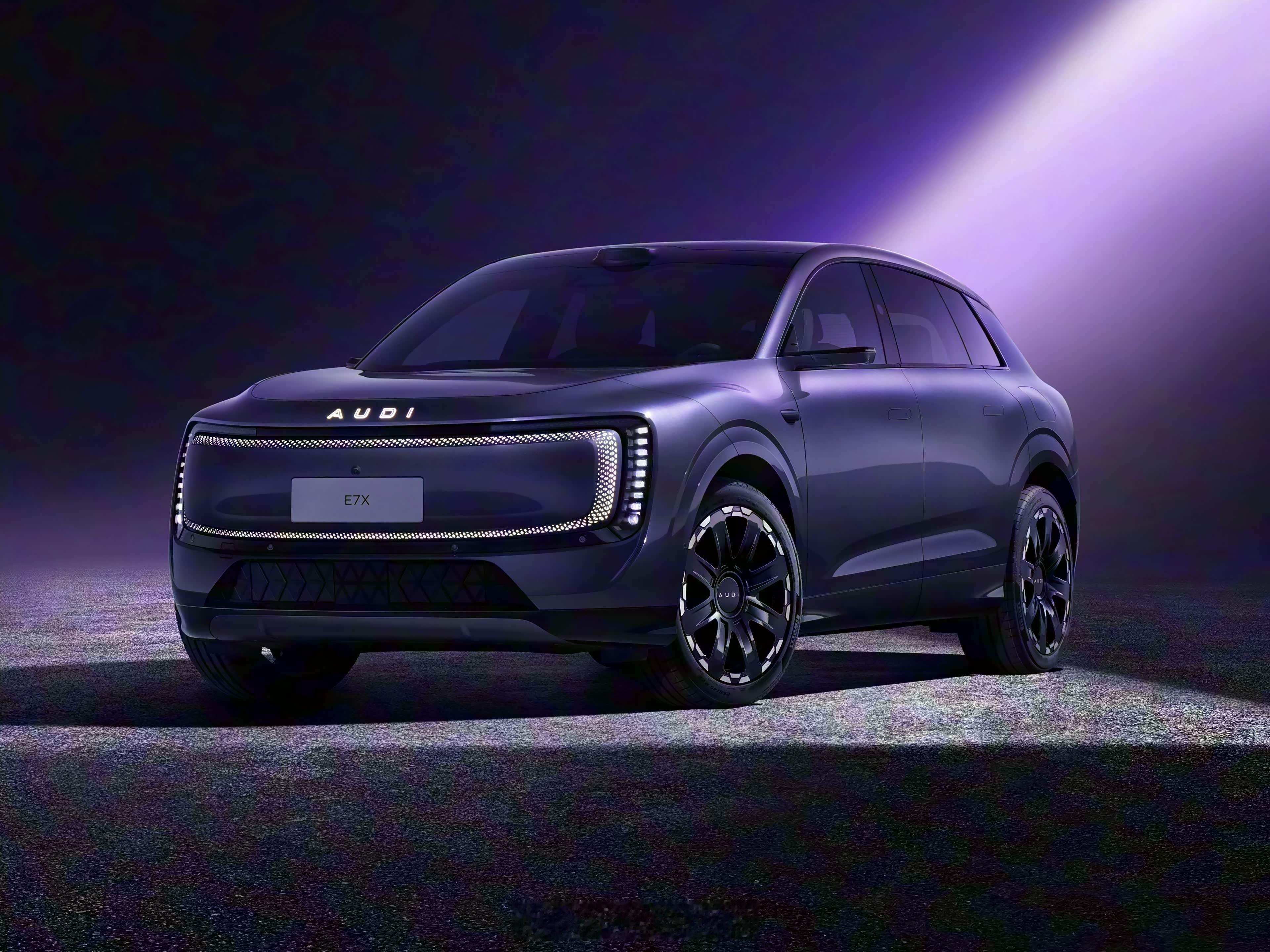 奥迪AUDI E7X官图发布，大家觉得颜值如何？纯电 中大型SUV车长5049，