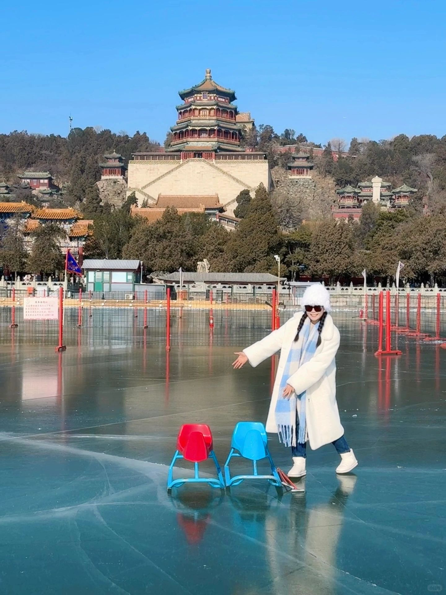 12.28北京蕞大滑冰场颐和园营业啦，附live图