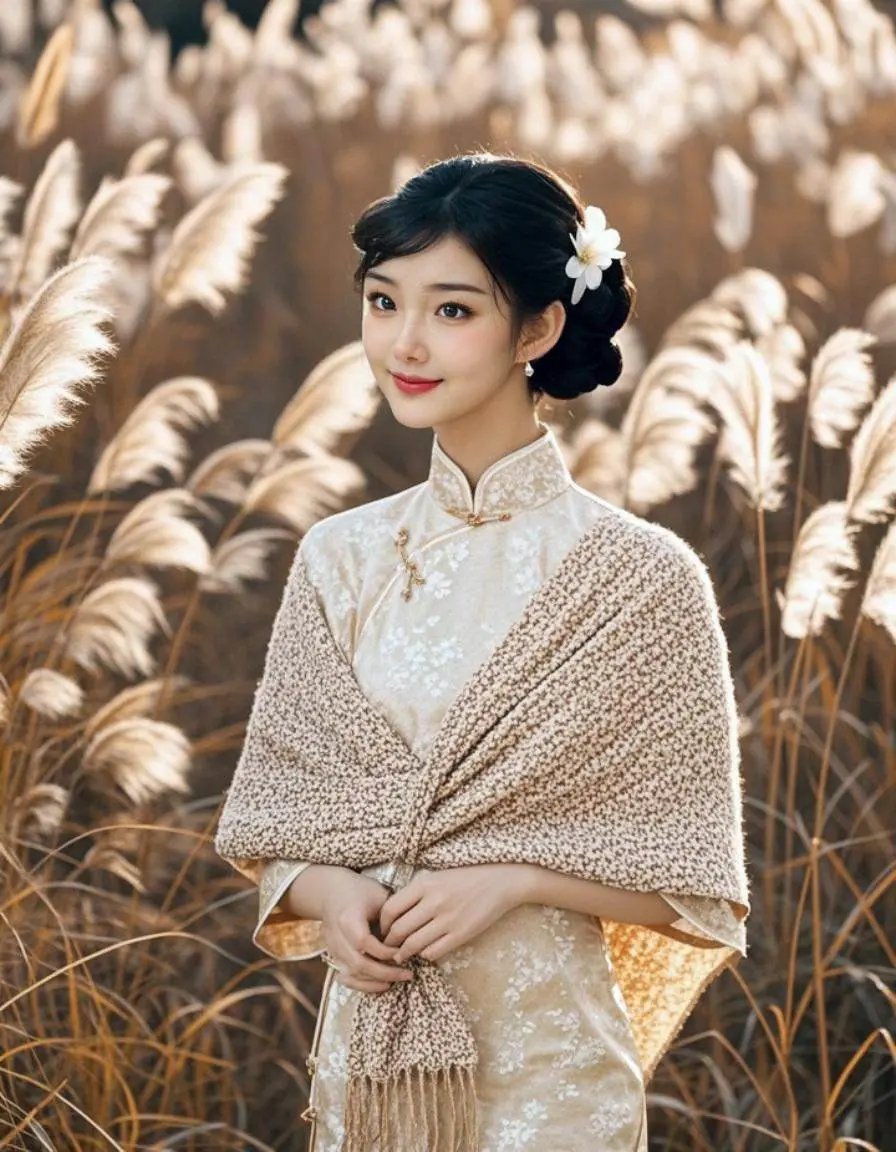 AI芦花旗袍韵