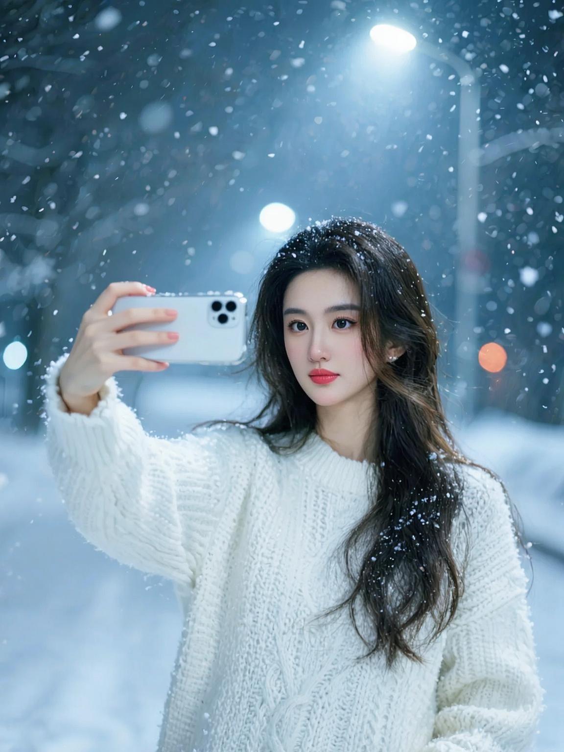 一起努力挣钱AI 雪夜自拍 抖音ai创作 抖音里的风生水起 好物推荐🔥